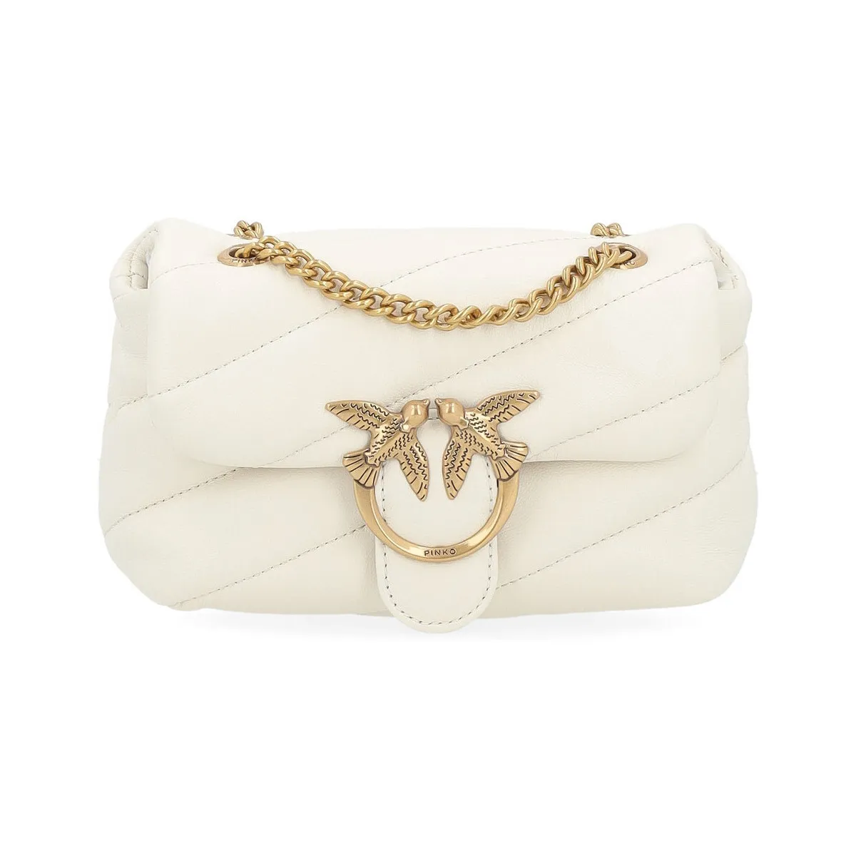 Bolso Mini Love Baby Puff blanco