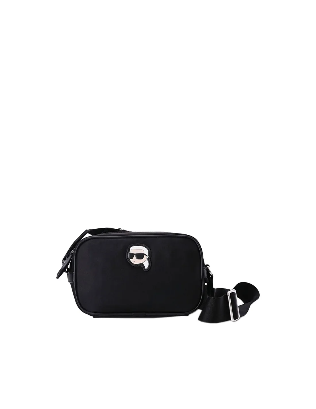 Bolso negro de nailon K/Ikonik