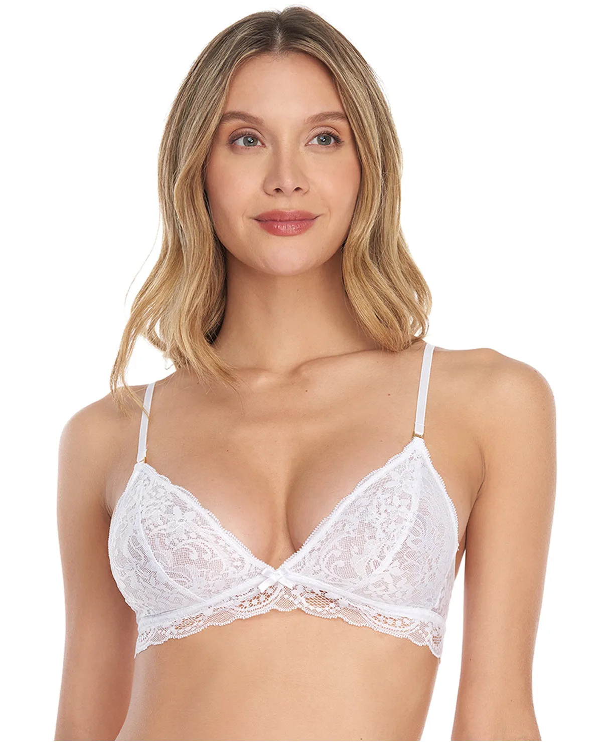 Bralette | Tipo Top | Escote definido | Elástico interno | En encaje_ Ref: 46156