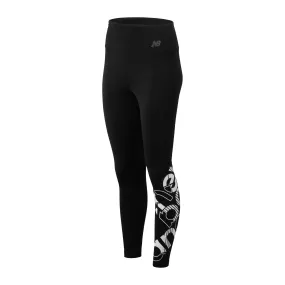 Calza Running Mujer New Balance Relentless Highrise Graphic Tight Negra