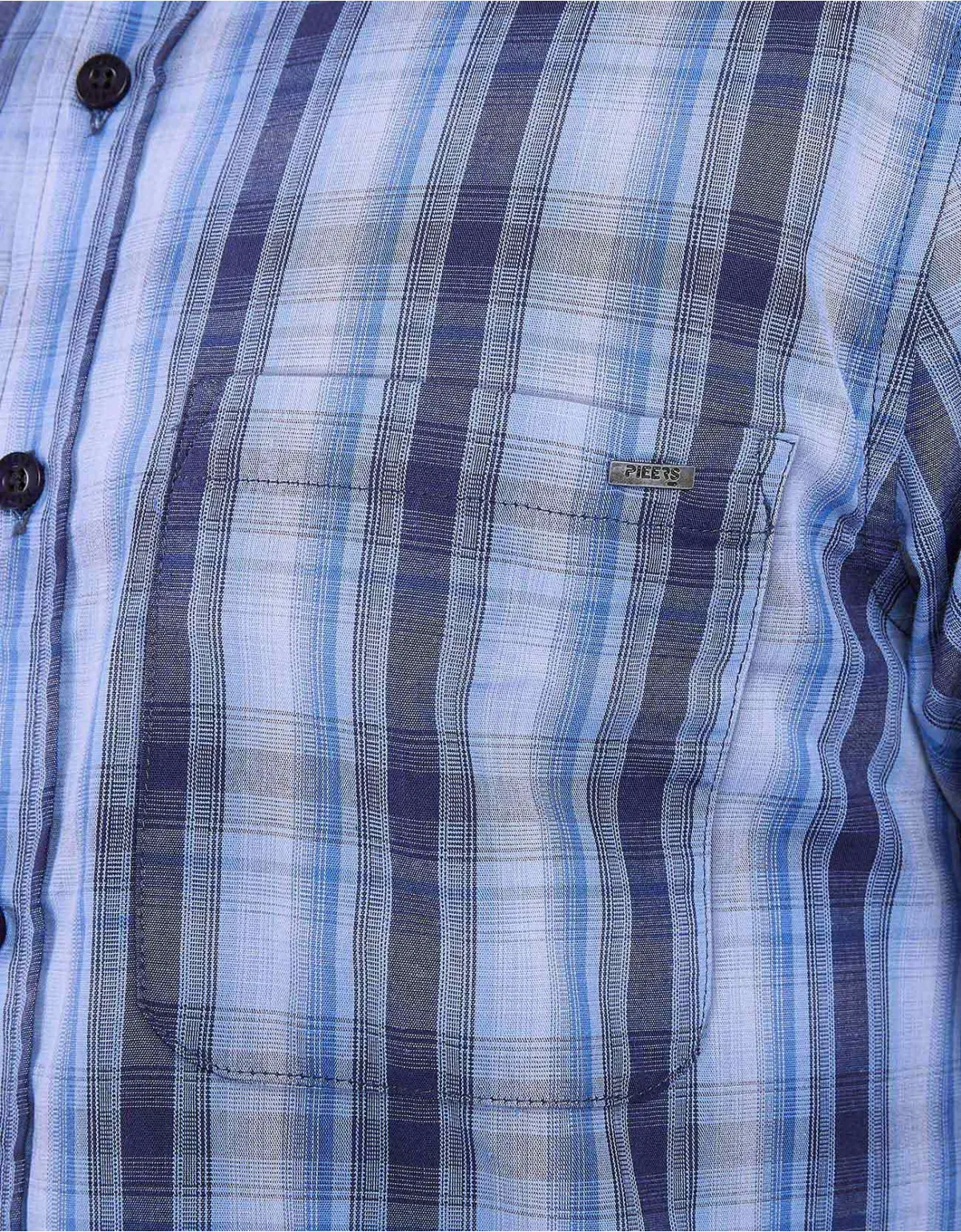 Camisa slim fit azul