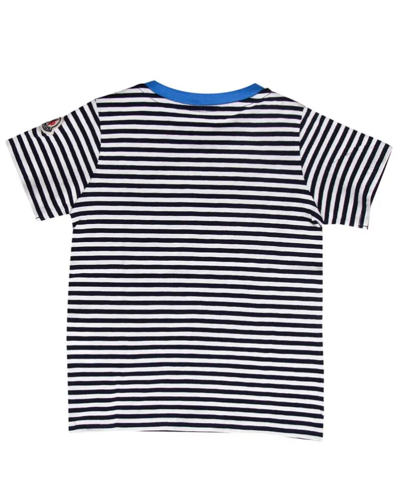 Camiseta Bebe Niño MONCLER Rayas Marino