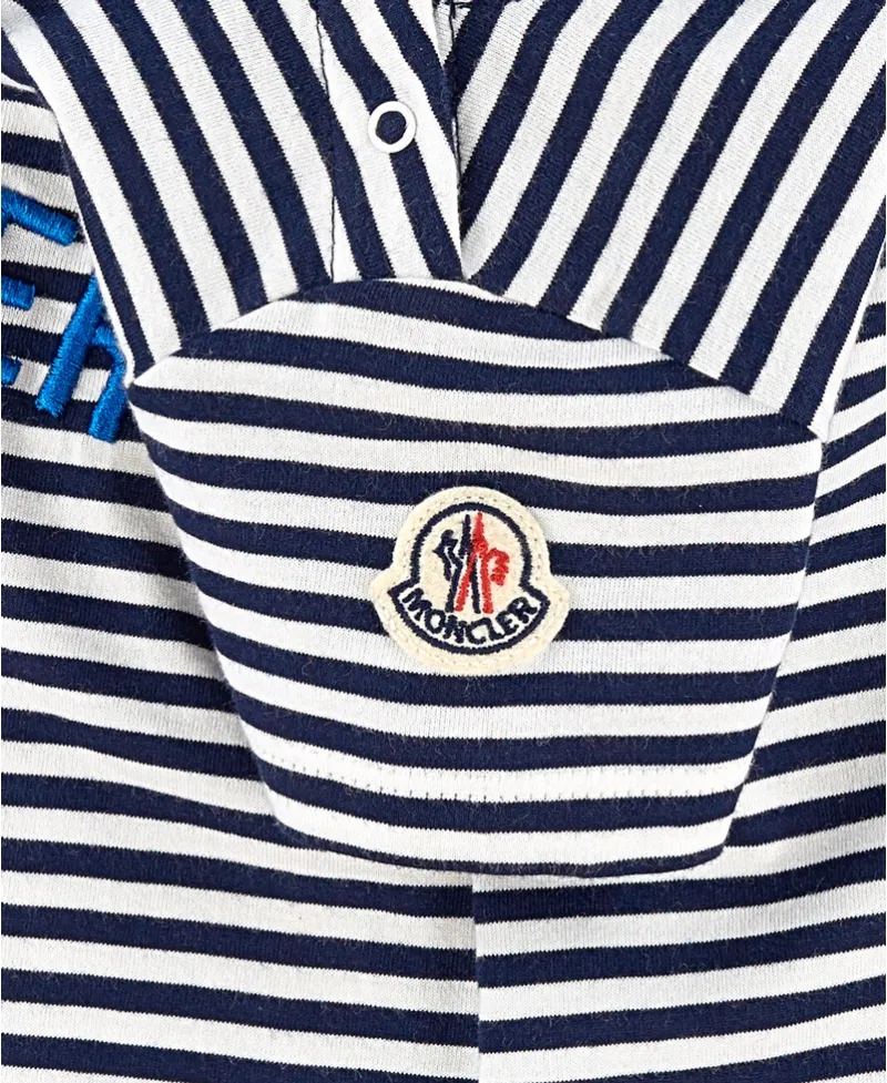 Camiseta Bebe Niño MONCLER Rayas Marino