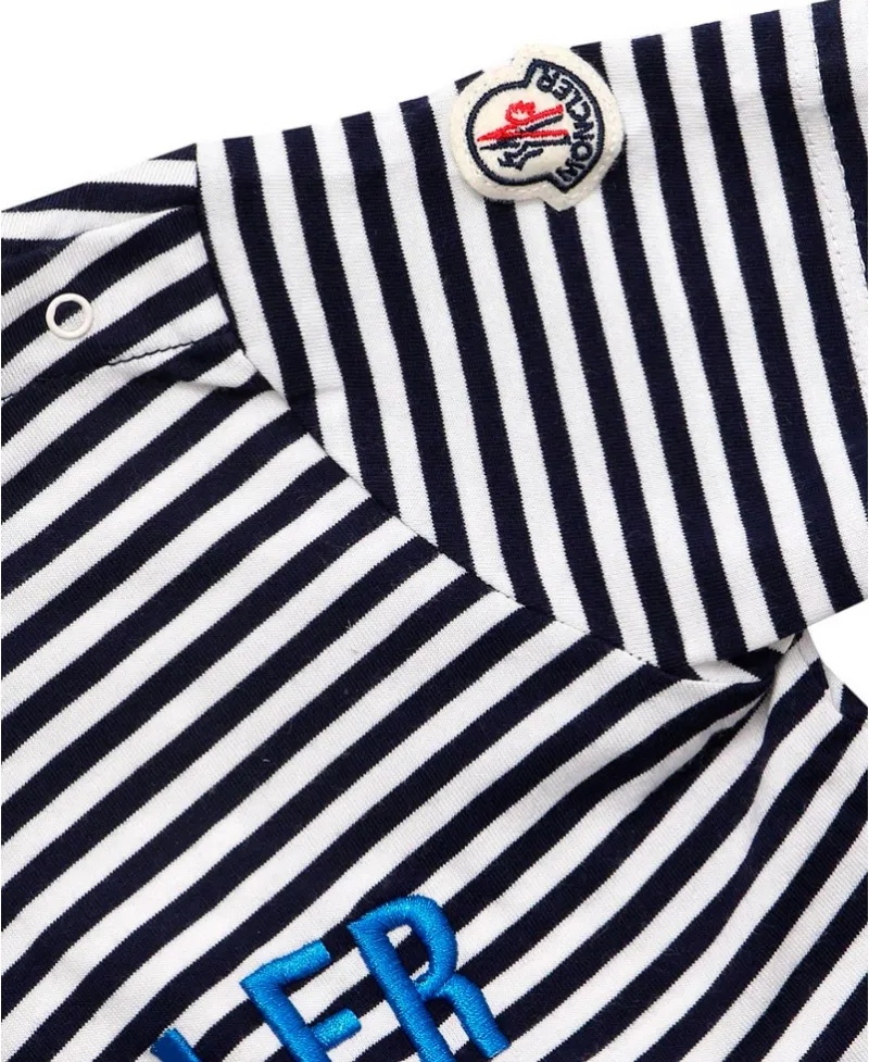 Camiseta Bebe Niño MONCLER Rayas Marino