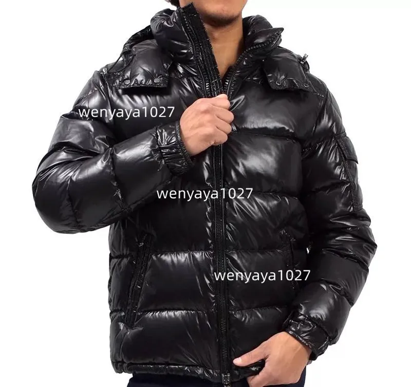 Chaqueta de plumón para hombre parkas abrigos negros con capucha calidad casual doudoune homme prendas de vestir de plumas mante