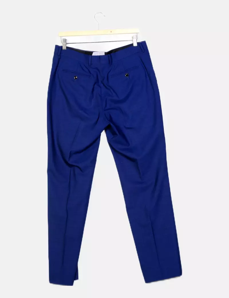 Cortefiel Pantalón azul marino básico