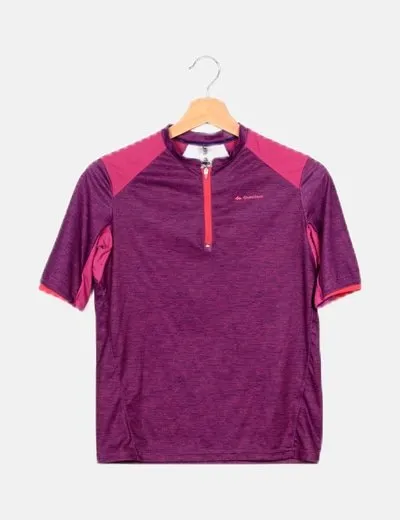 Decathlon Camiseta morada deportiva