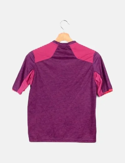 Decathlon Camiseta morada deportiva