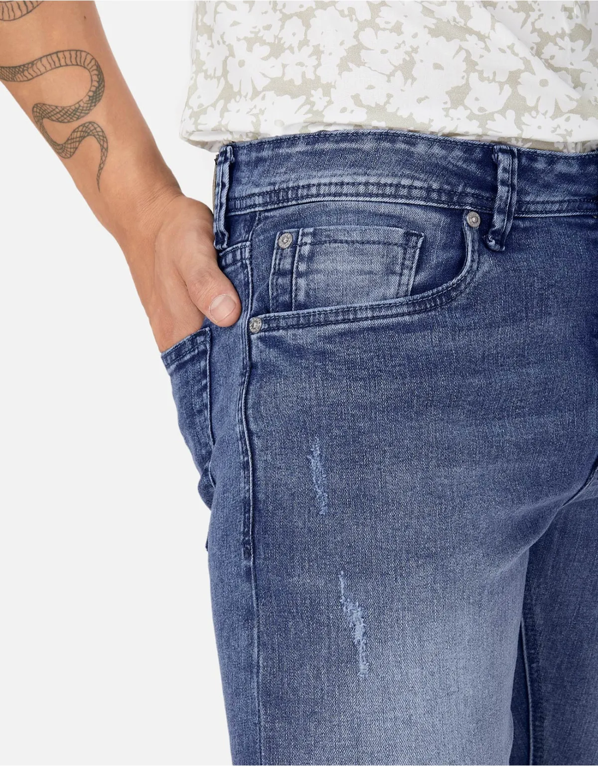 Jean skinny azul