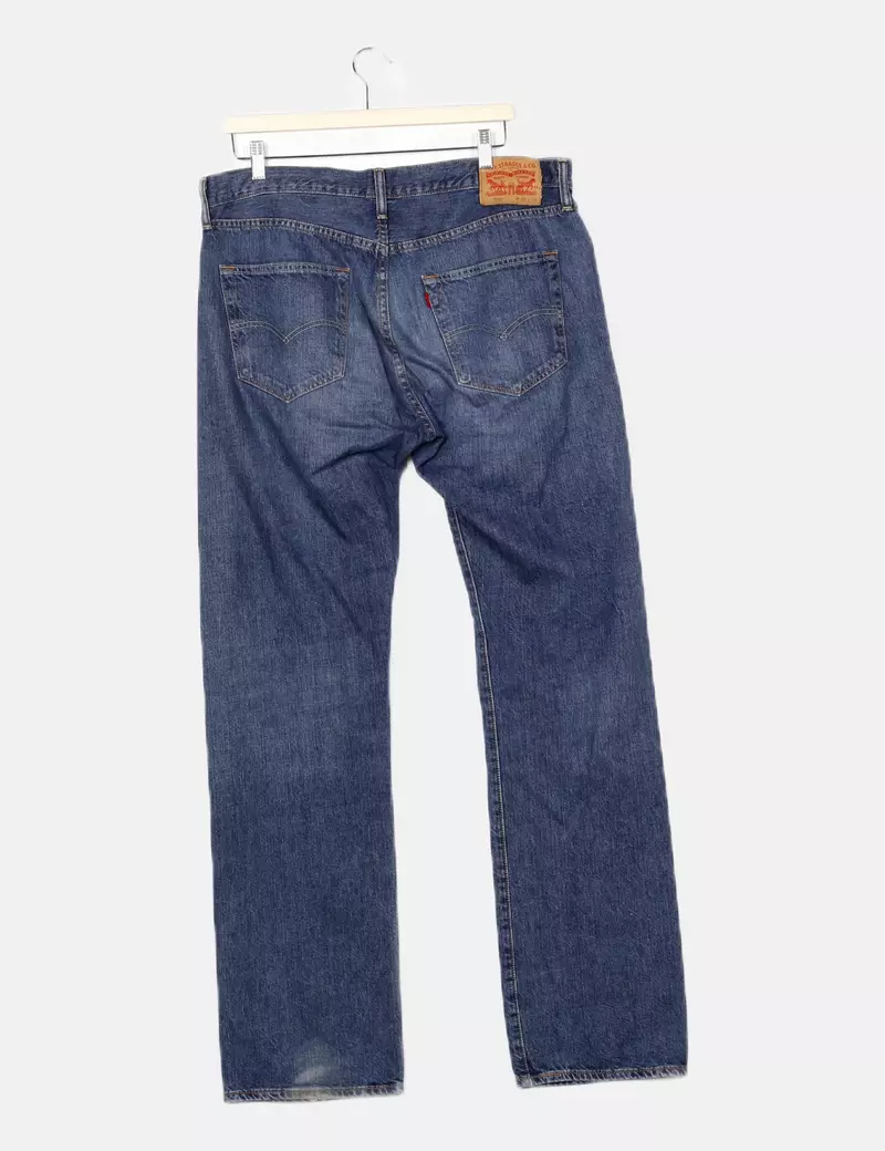 Levi's Pantalón denim azul medio recto