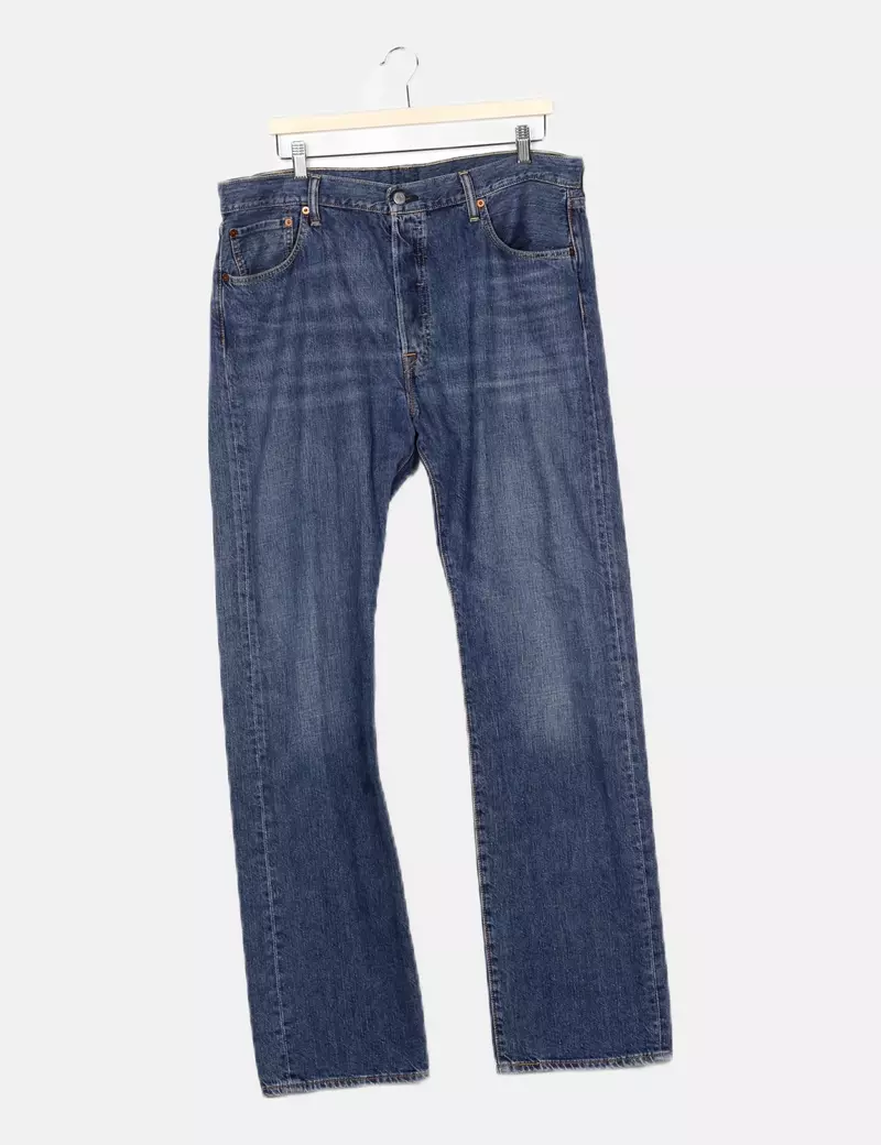 Levi's Pantalón denim azul medio recto