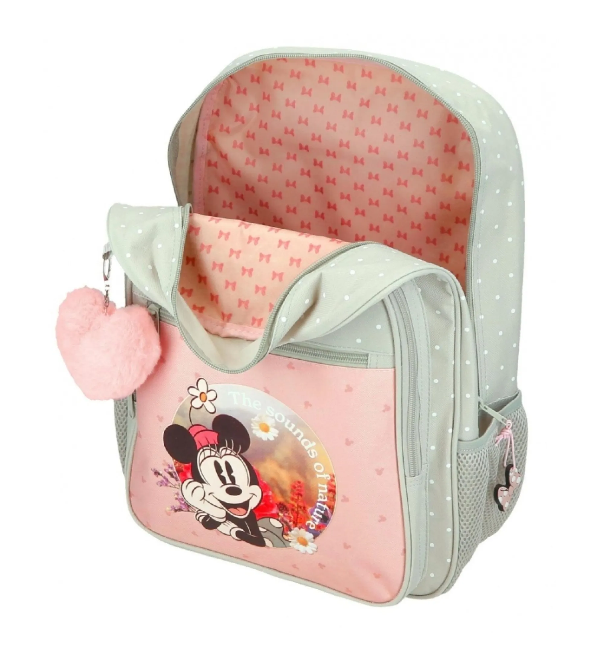 Mochila Minnie Wild nature con carro verde