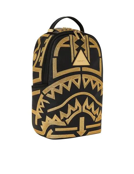 Mochila Sprayground DBD Sandflower negra y dorada