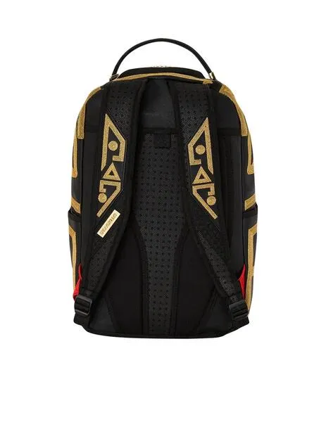 Mochila Sprayground DBD Sandflower negra y dorada