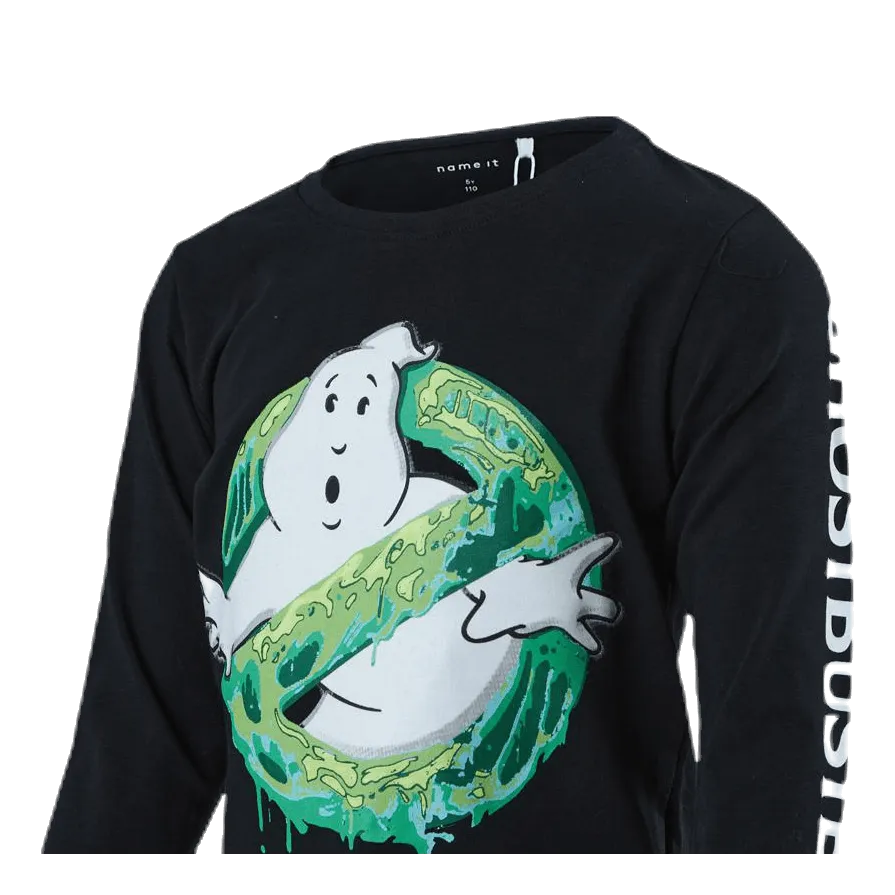 Name It Ghostbusters Villi Ls Top Black