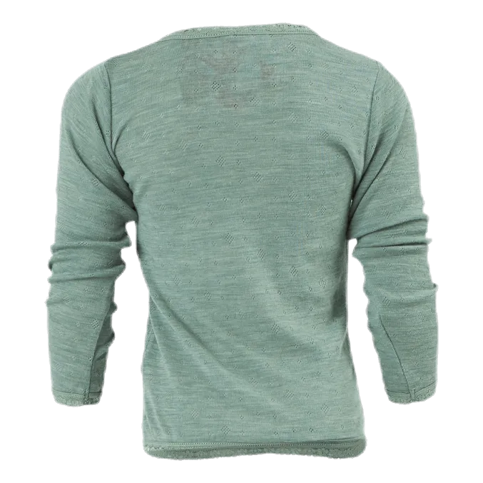 Name It Wang Wool Needle Ls Top Green