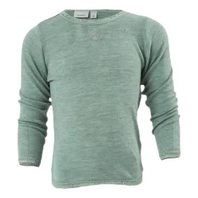 Name It Wang Wool Needle Ls Top Green