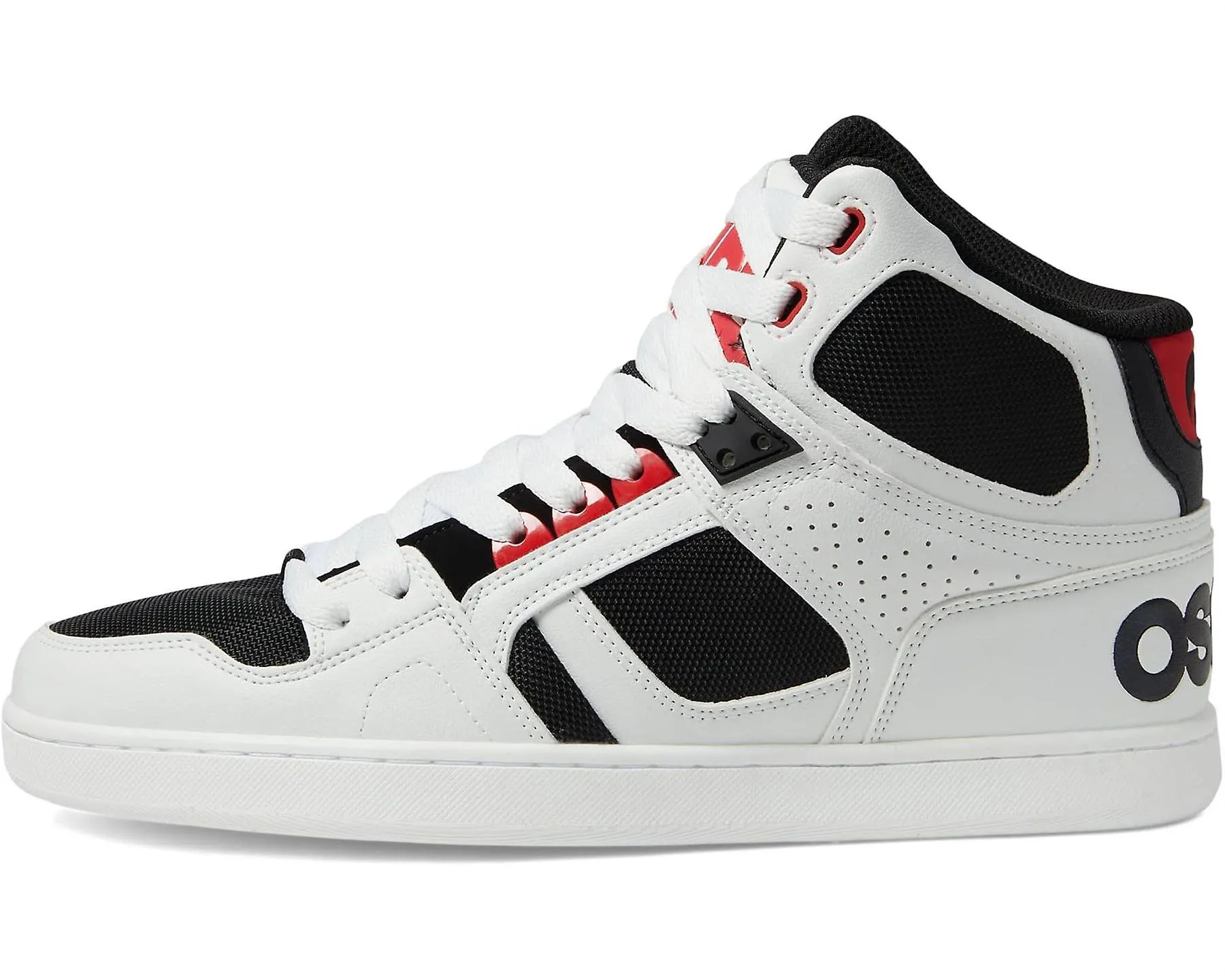 Osiris NYC 83 CLK Blanco Rojo Negro Hombre Hi Top Skate Trainers-9