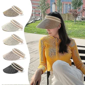 Panama Fashion Straw Hat Women's Summer Hat Empty Top Hat Sun Protection Beach Chapeau For Adults Kids