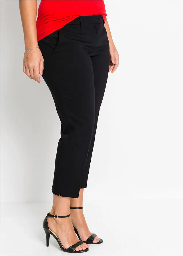 Pantalón ejecutivo tipo capri Negro