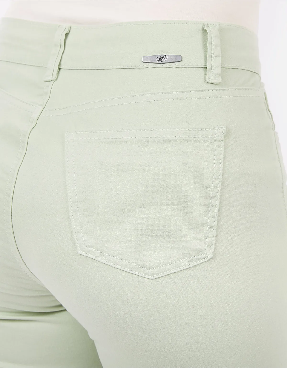 Pantalón flare verde mm