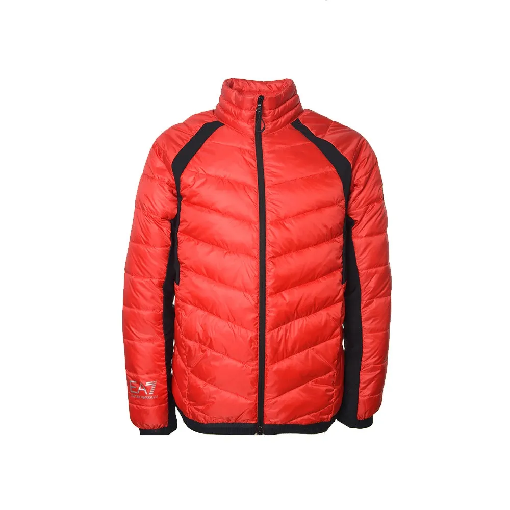 Plumón Ligero EA7 Emporio Armani 6LPB45 PNQ9Z Color Rojo y Negro