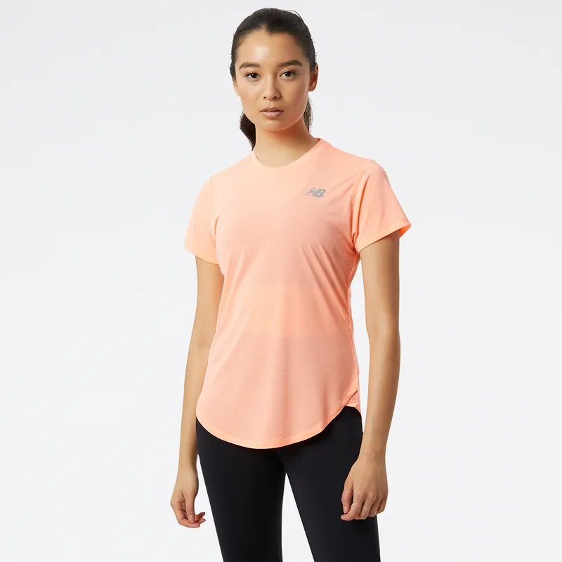 Polera Running Mujer New Balance Accelerate Damasco