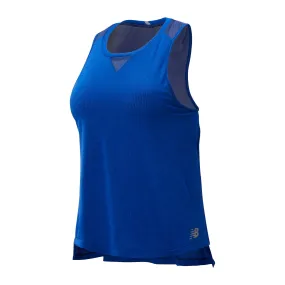 Polera Running Mujer New Balance Impact Run Azul