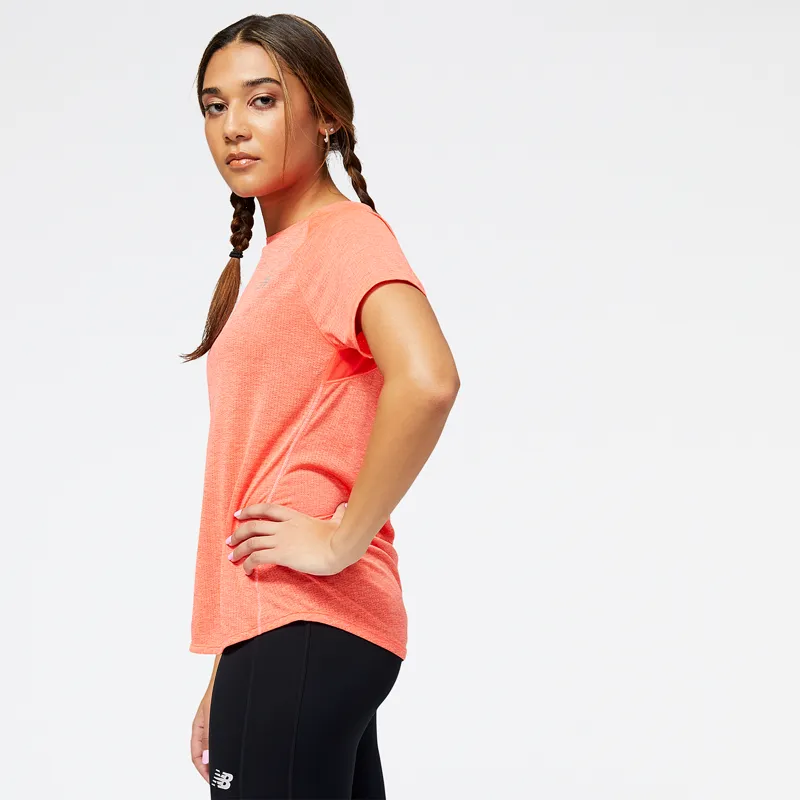 Polera Running Mujer New Balance Impact Run Naranja