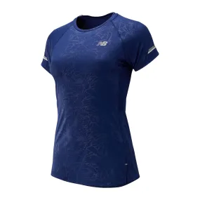 Polera Running Mujer New Balance Printed NB Ice 2.0 Azul