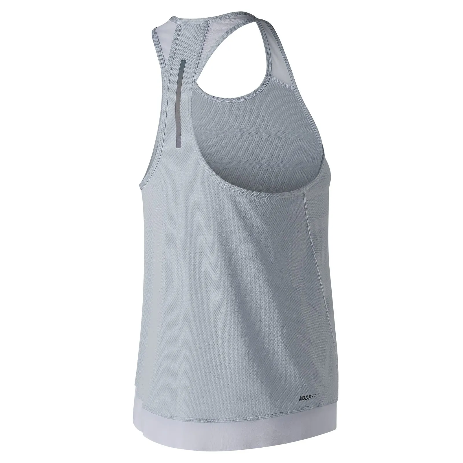 Polera Running Mujer New Balance Q Speed Jacquard Tank Gris