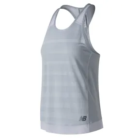 Polera Running Mujer New Balance Q Speed Jacquard Tank Gris