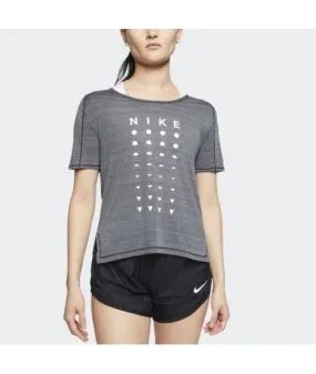 Polera Running Mujer Nike Icon Clash Gris