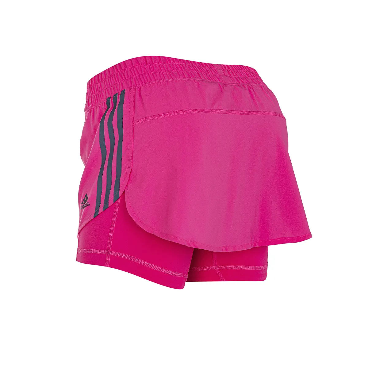 Pollera Con Calza Adidas Running It 3 Tiras Mujer Rosa