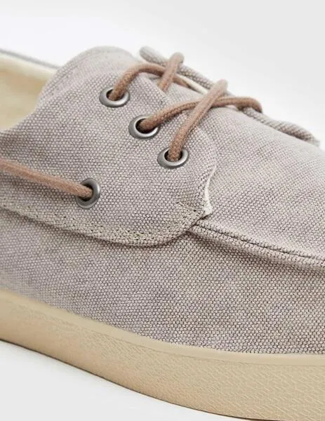 Pompeii Brand Petras Canvas Zapatillas grises para hombre