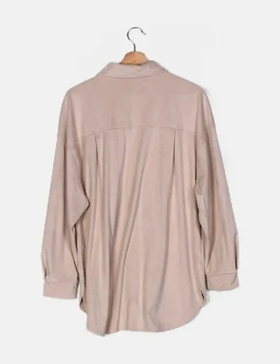 Primark Sobrecamisa antelina beige