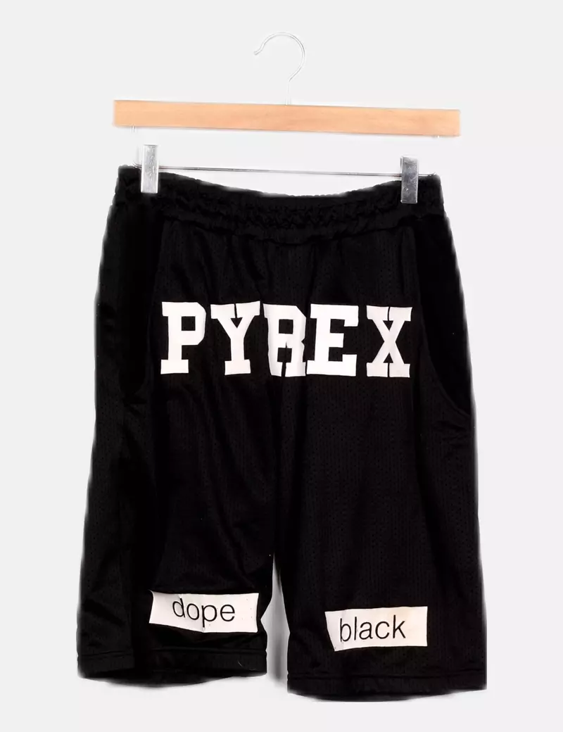 PYREX Bermuda deportiva negra