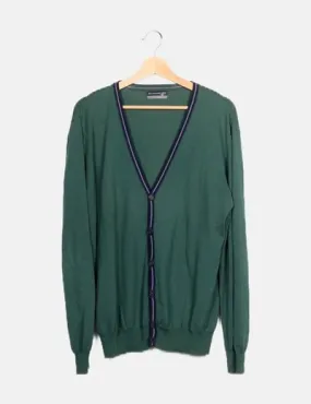 REdelMARE Chaqueta tricot verde manga larga