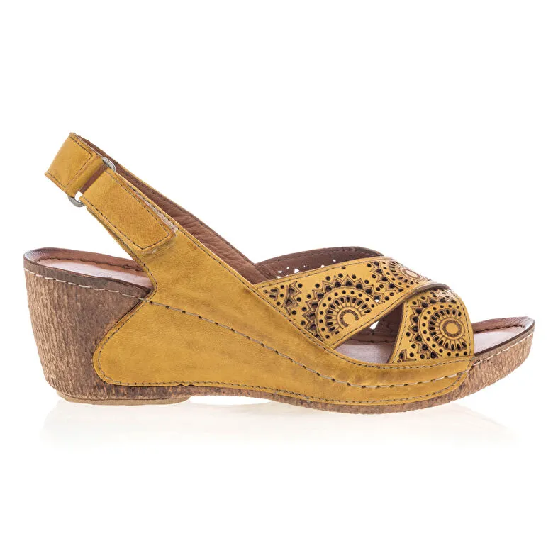 Sandalias / sandalias mujer amarillo