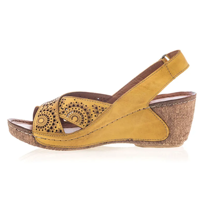 Sandalias / sandalias mujer amarillo