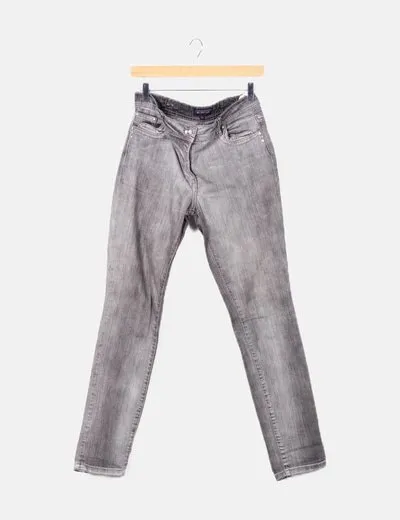 Southern Cotton Pantalón gris denim