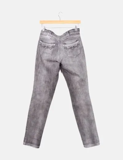 Southern Cotton Pantalón gris denim