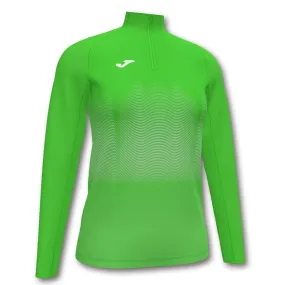 Sudadera Running Mujer Joma Elite VII. 901031.020. Flúor Green-white.