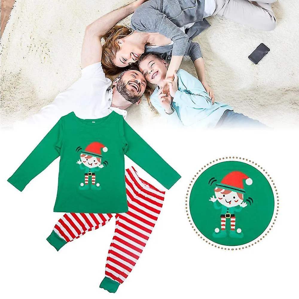 Xmas baby 12m christmas family holiday pajamas matching sets print christmas top sleepwear set z47740