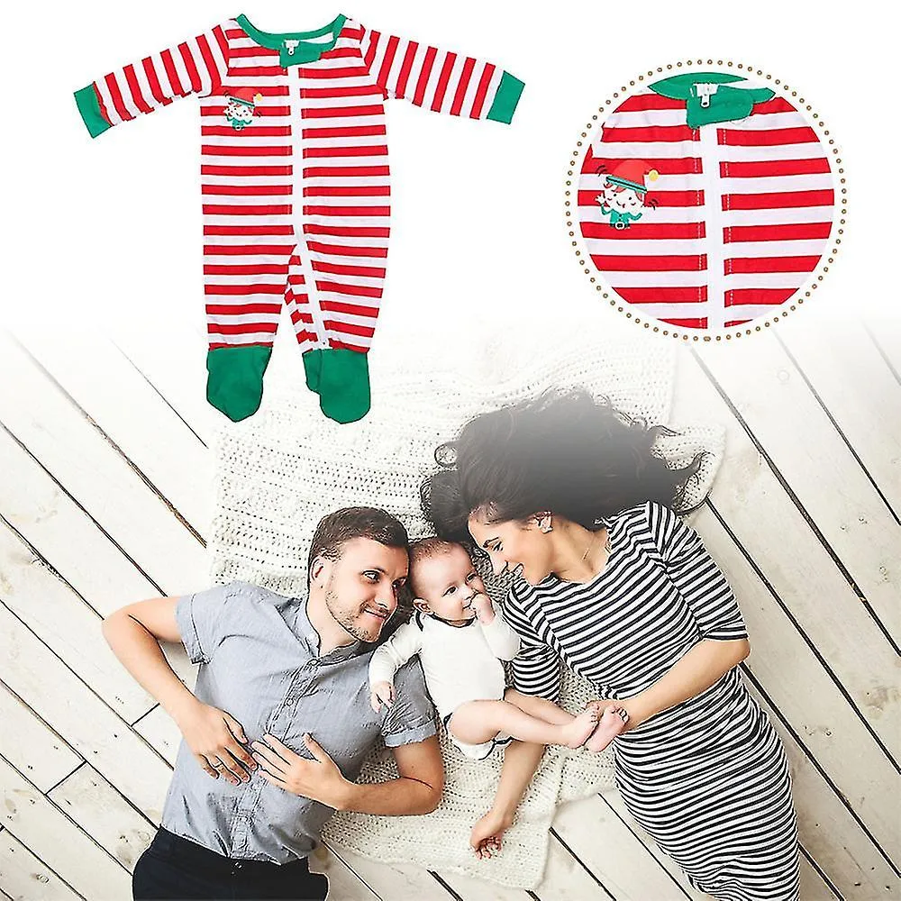 Xmas baby 12m christmas family holiday pajamas matching sets print christmas top sleepwear set z47740