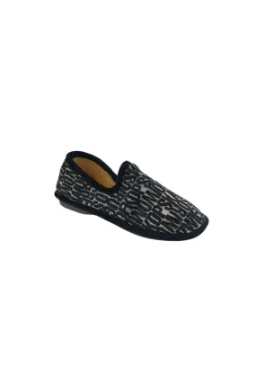 zapatillas hombre javer letras negro 35-208