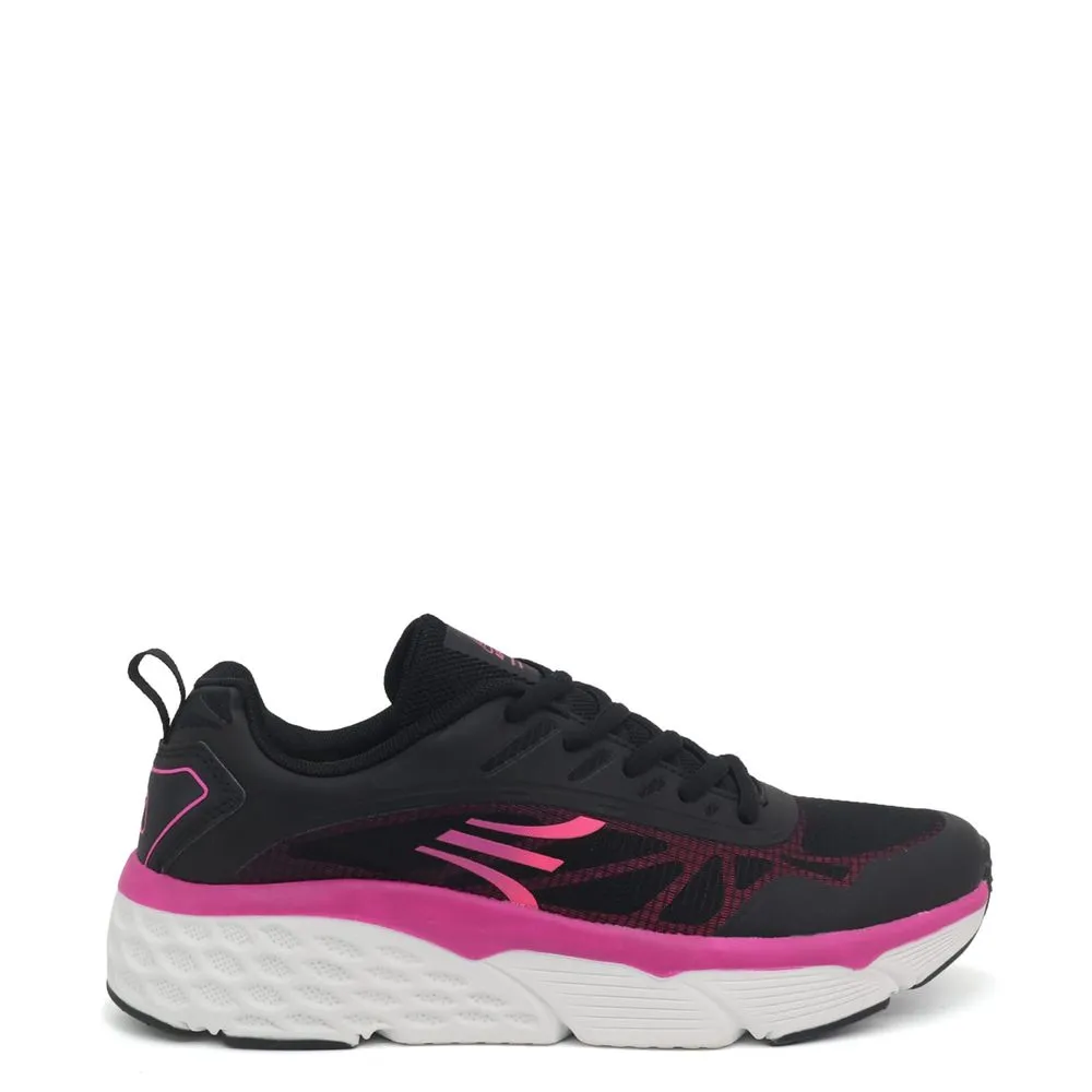 Zapatillas Mujer Running Apolo  AD21-154 Negro Fucsia