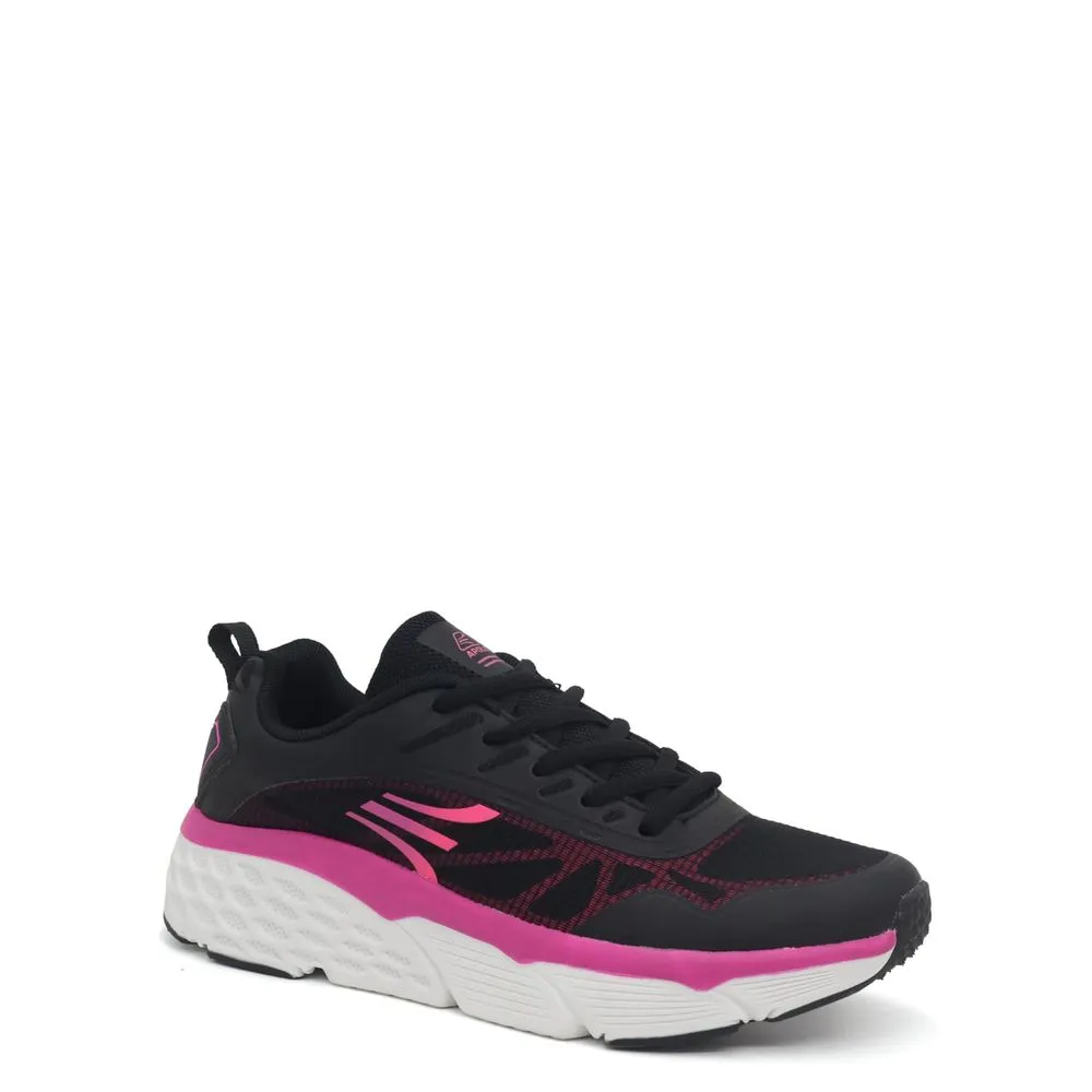 Zapatillas Mujer Running Apolo  AD21-154 Negro Fucsia