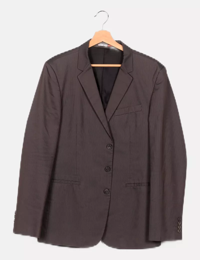 Zara Blazer gris rayas