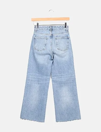 Zara Pantalón denim azul